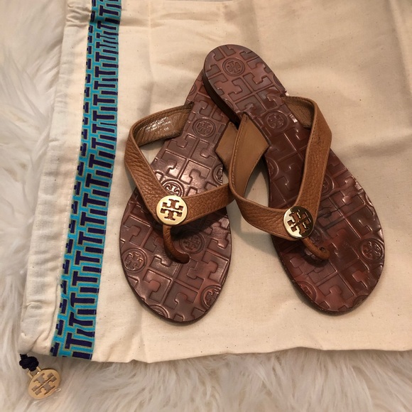 ❌SOLD❌Tory Burch Thora Sandal Royal Tan sz 6 - Picture 2 of 11